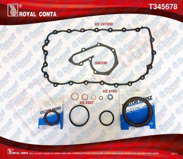 ROYAL T345678 Alt Takim Contasi Reinz Keceli Trafic-Laguna 1.9dci (F9q)